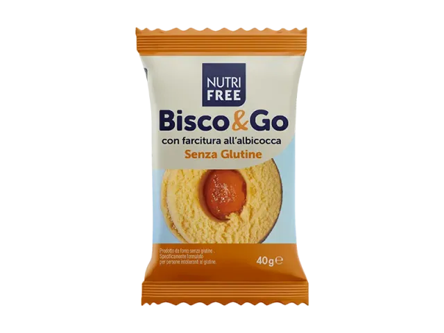 Nutrisi Bisco&Go albicocca monoporzione senza glutine
