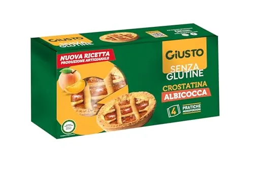Giusto Crostatine albicocca senza glutine 4x45g fibre
