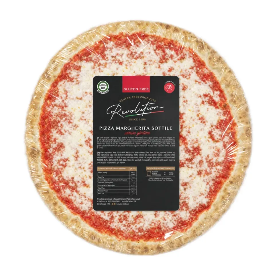 Revolution Food Pizza Margherita Sottile Senza Glutine 280 g 30 cm