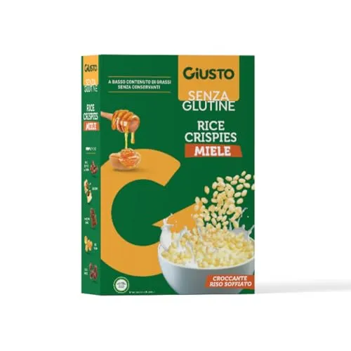 Giusto rice crispies miele cereali riso senza glutine
