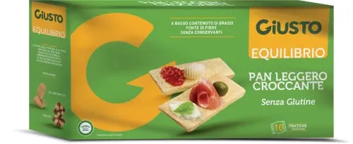 Giusto Pan Leggero Croccante pane senza glutine 250 g