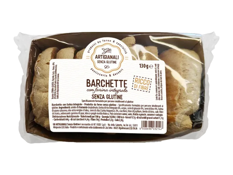 Nutrisi Barchette Integrali sostituto pane croccante