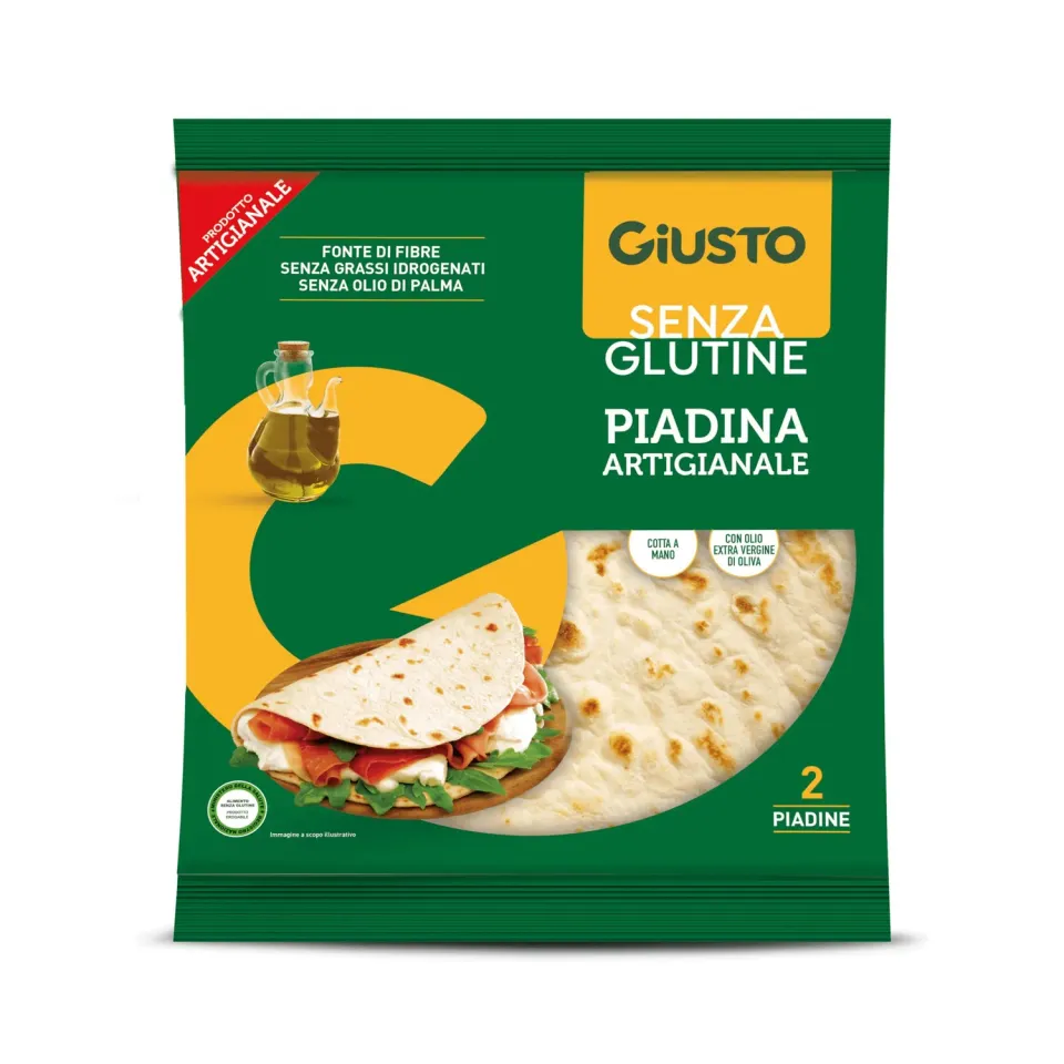 Giusto Piadina Romagnola senza glutine 220 g 2 pezzi