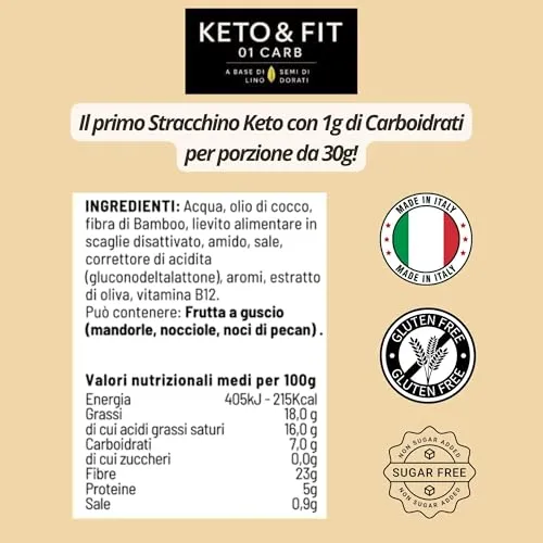 Keto 01 Carb Straketo stracchino vegetale 220 g B12