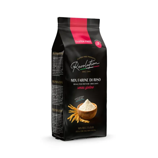 Revolution Food Mix Farine di Riso Senza Glutine 500 g pane
