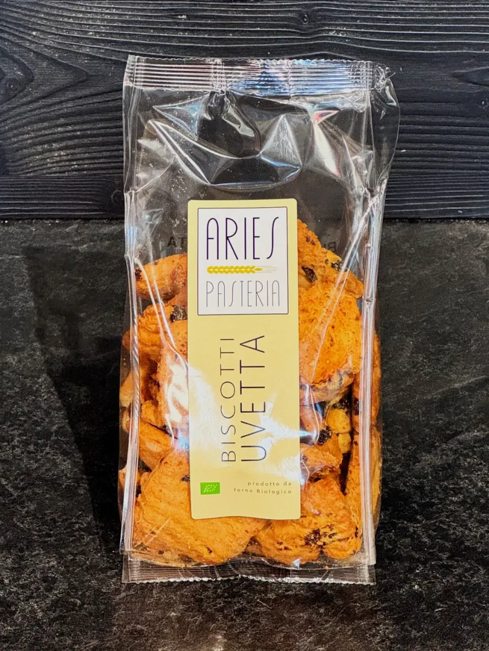 Aries pasteria Biscotti uvetta frollini 400 g cannella