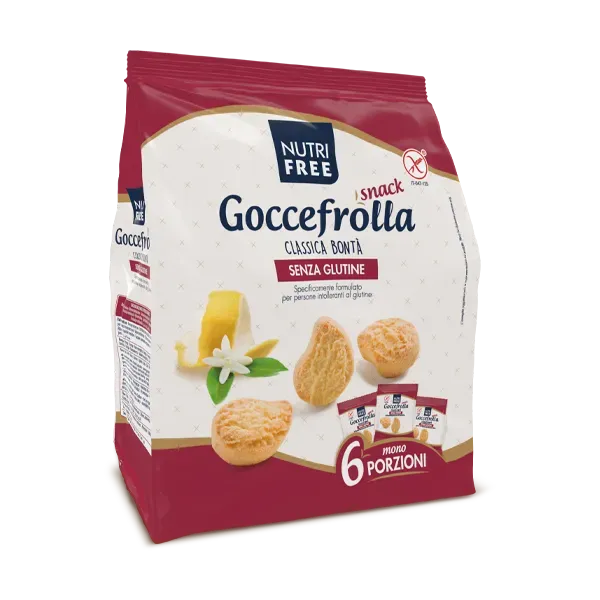 Nutrisi Goccefrolla Snack Classica Bontà frollini senza glutine 6pz
