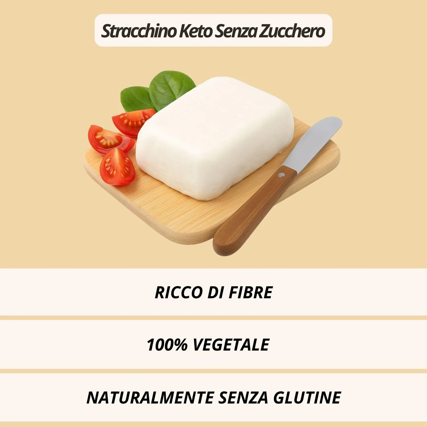 Keto 01 Carb Straketo stracchino vegetale 220 g B12