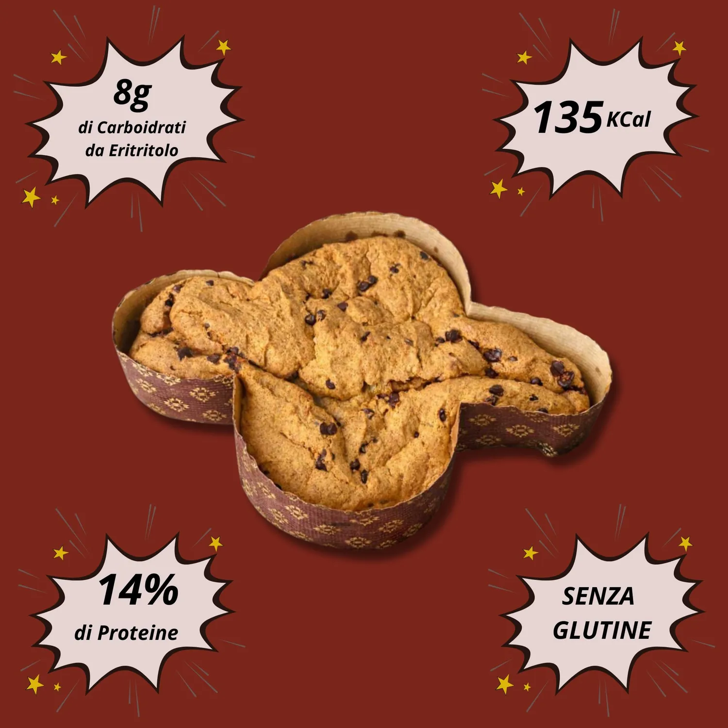 Keto 01 Carb Colomba Cioccolato 500g senza zucchero