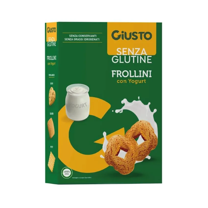 Giusto Frollini Yogurt Biscotti 250 g senza glutine