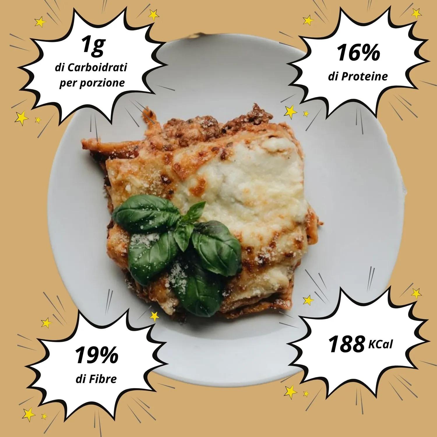 Keto 01 Carb sfoglia lasagne keto 250 g senza glutine