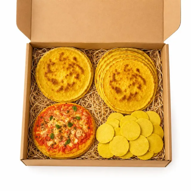 Keto 01 Carb Box Piadina Pizza box 4 pezzi senza glutine