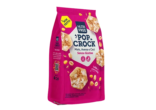 Nutrifree Pop Crock Mais Avena Ceci Snack Senza Glutine