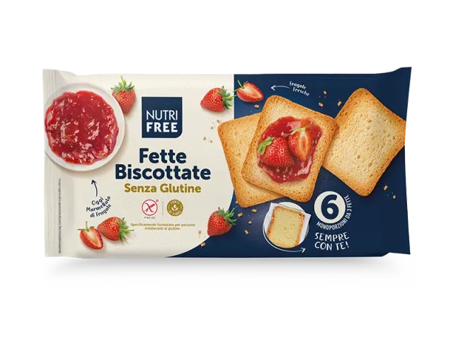 Nutrisi Fette Biscottate 6 monoporzioni senza lattosio