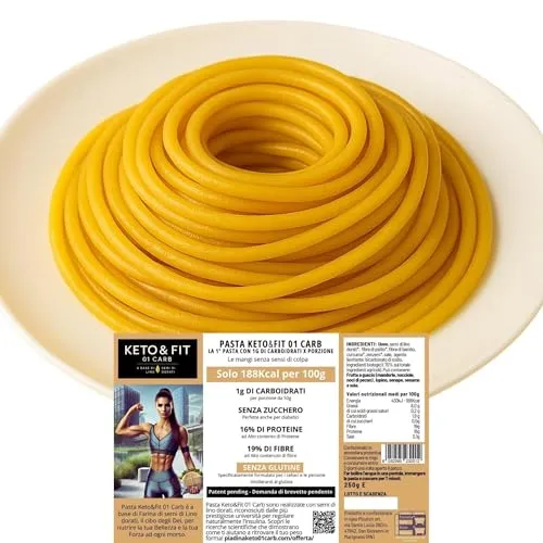 Keto 01 Carb Bucatini pasta keto 250g artigianale