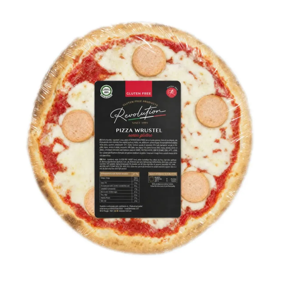 Revolution Food Pizza Wurstel 330g 30cm Senza Glutine