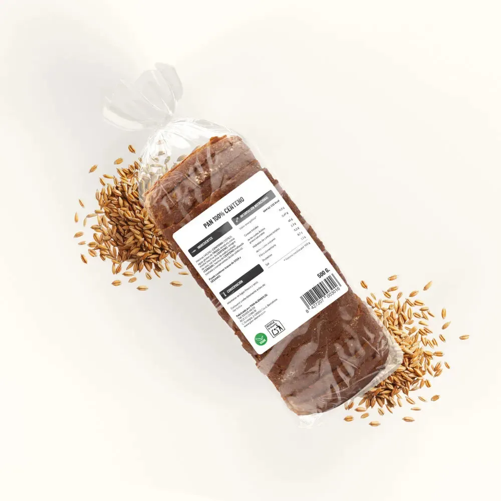 Protein K Pane 100% Segale 500 g ricco di fibre