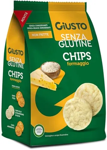 Giusto Chips formaggio senza glutine 40g croccanti