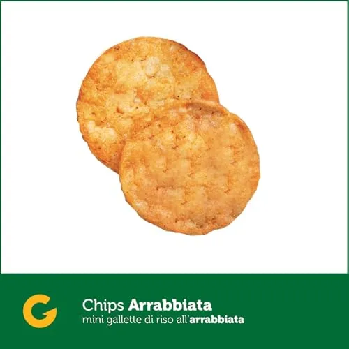 Giusto Chips Arrabbiata snack di riso senza glutine 40 g