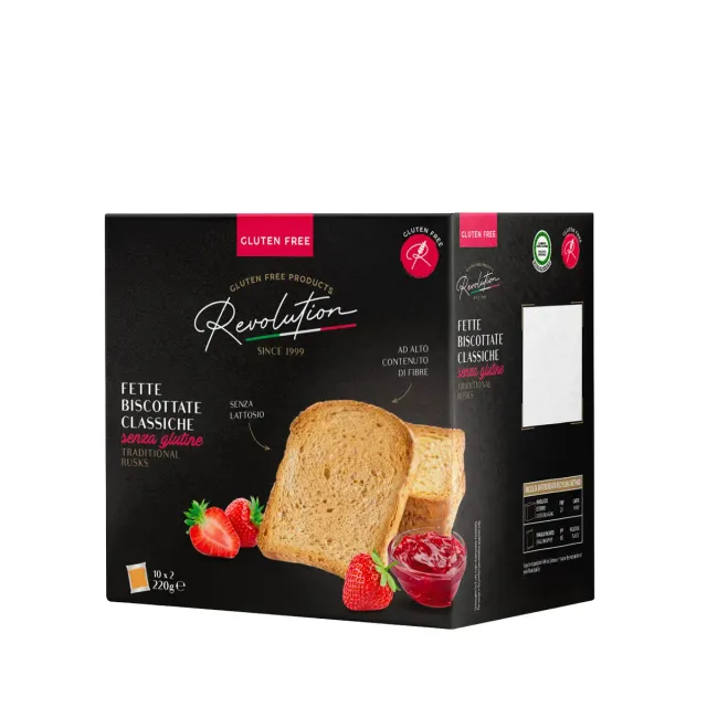 Revolution Food Classiche Fette Biscottate 220g Senza Glutine