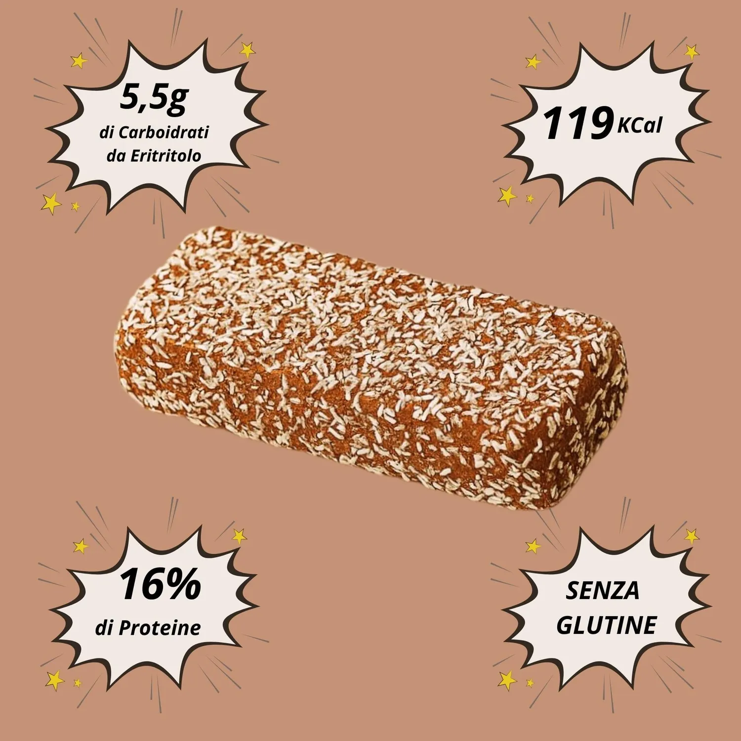 Keto 01 Carb Barrette cioccolato cocco senza zucchero 3x70 g