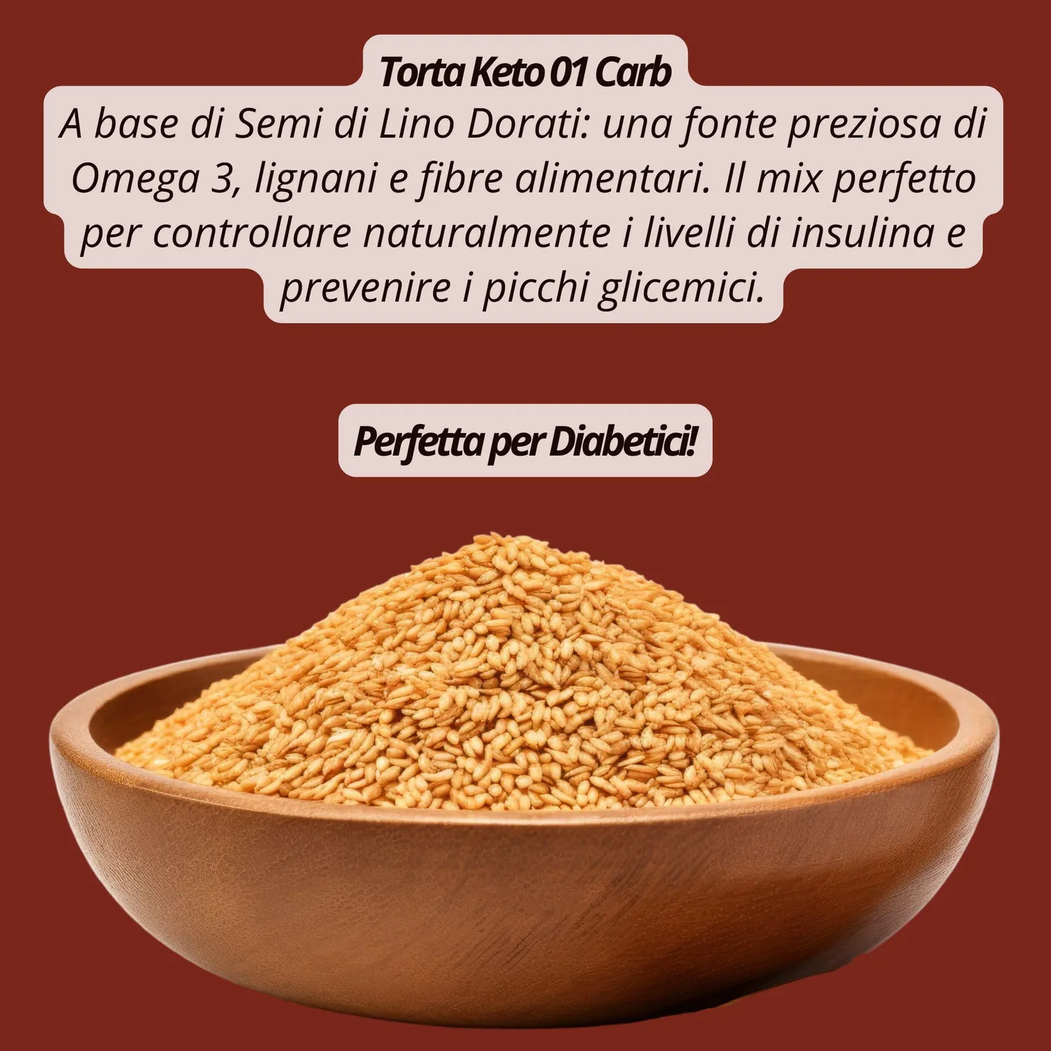 Keto 01 Carb Mela Cannella Cioccolato torta keto 500g senza glutine