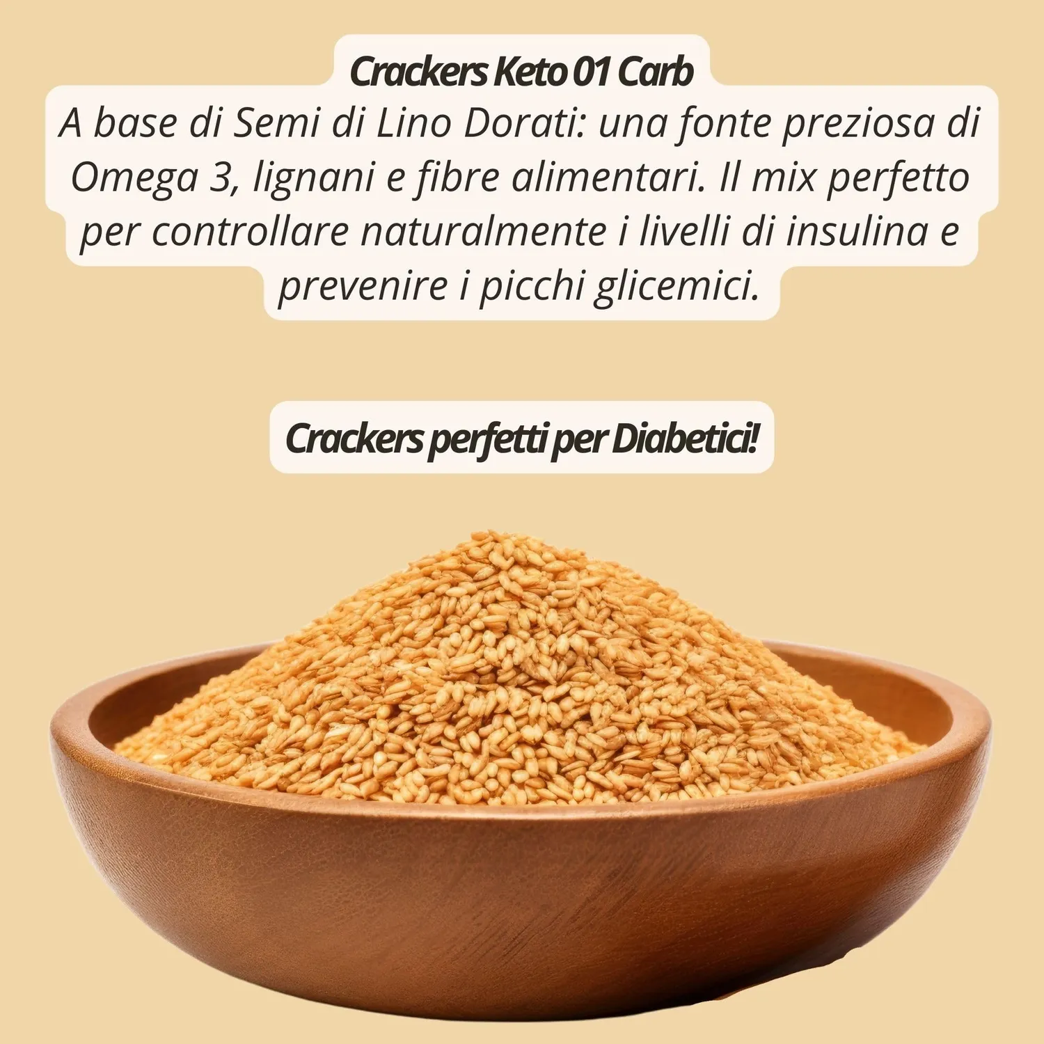 Keto 01 Carb Crackers Rosmarino 200g senza glutine
