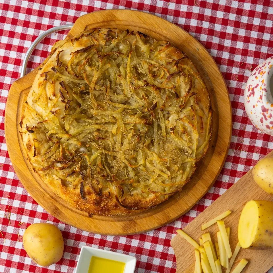 San Nicò Bianca con Patate focaccia barese lunga lievitazione