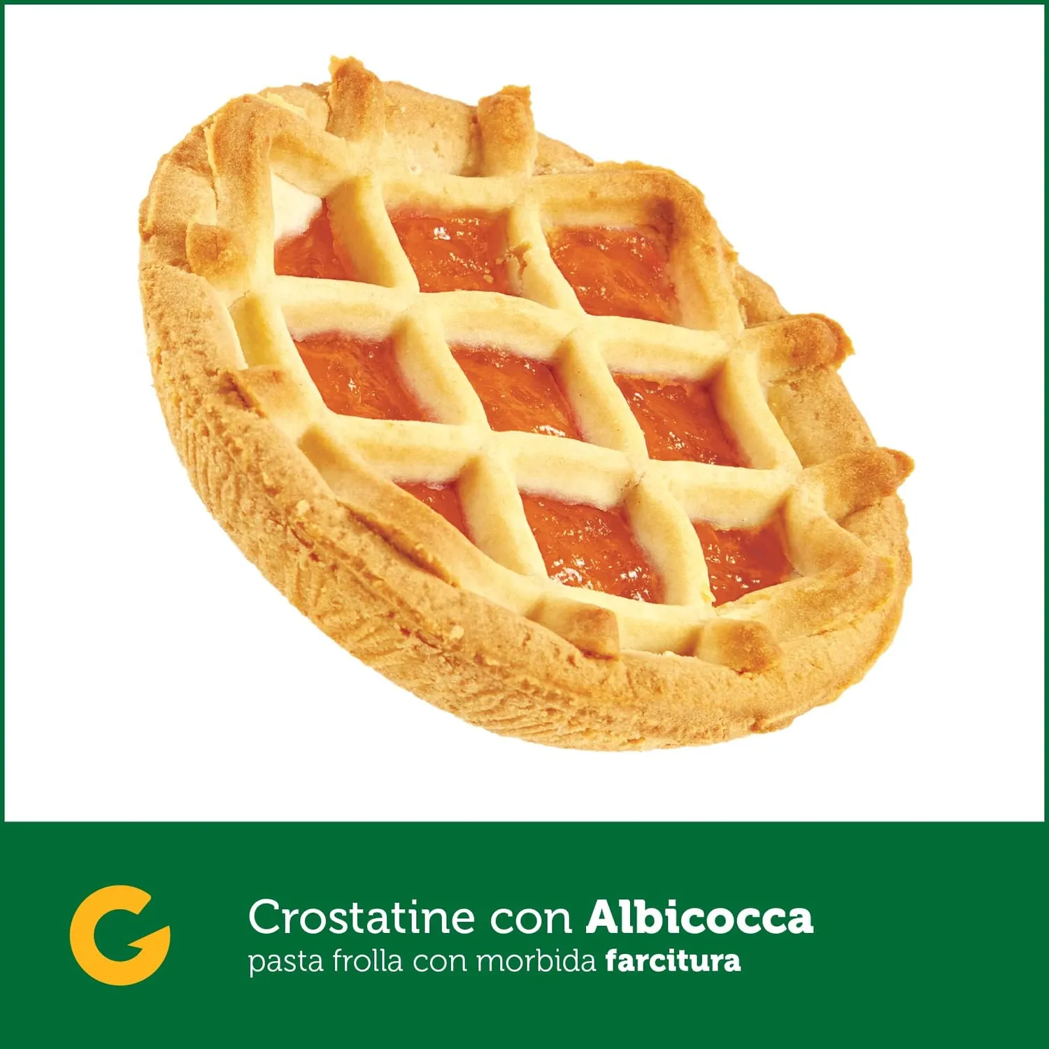 Giusto Crostatine albicocca senza glutine 4x45g fibre