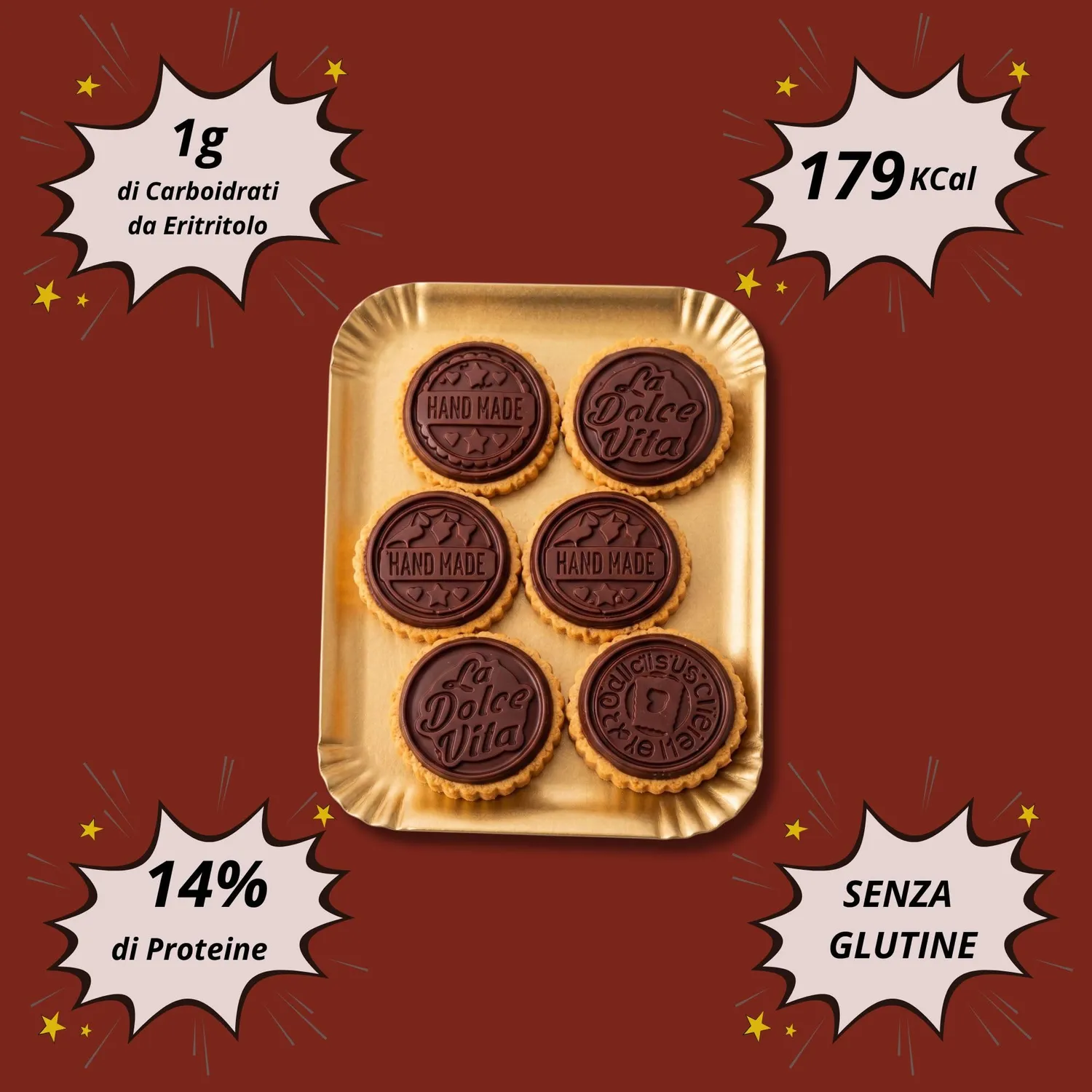 Keto 01 Carb Ciocco Cookies Cioccolato Tondi 240g senza zucchero