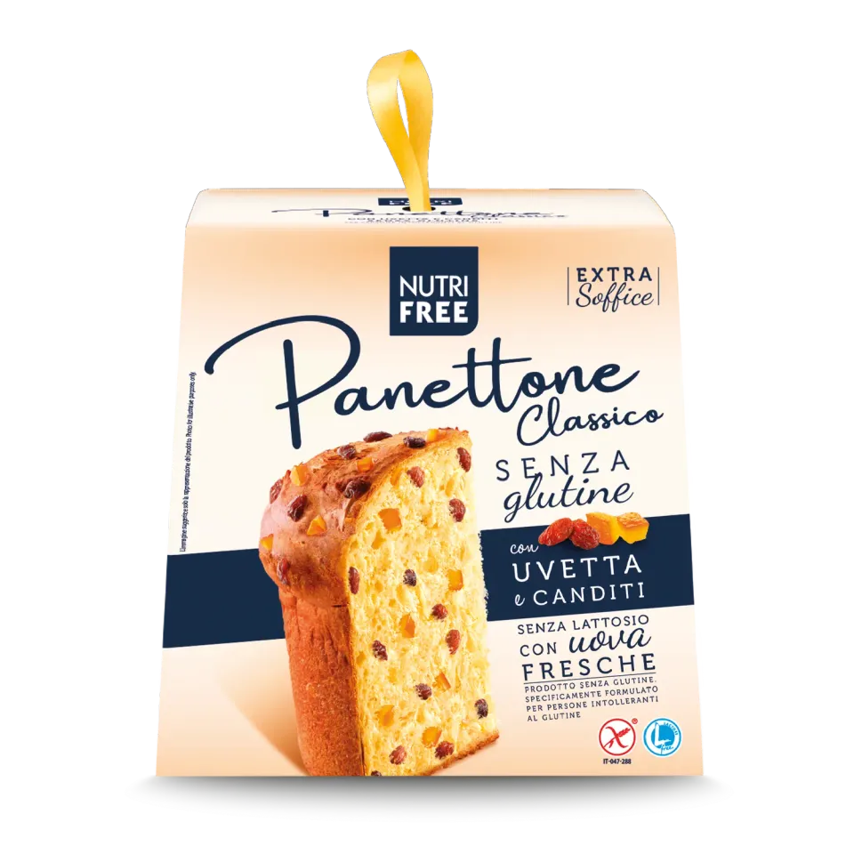 Nutrisi Panettone Uvetta e Canditi senza glutine