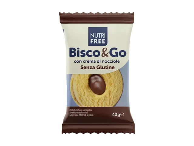 Nutrisi Bisco&Go biscotto crema nocciole monoporzione
