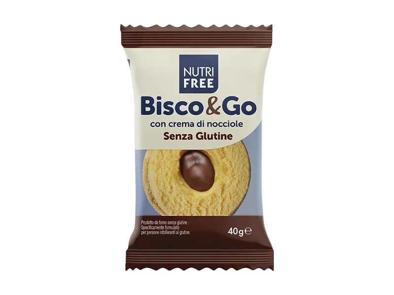 Nutrisi Bisco&Go biscotto crema nocciole monoporzione