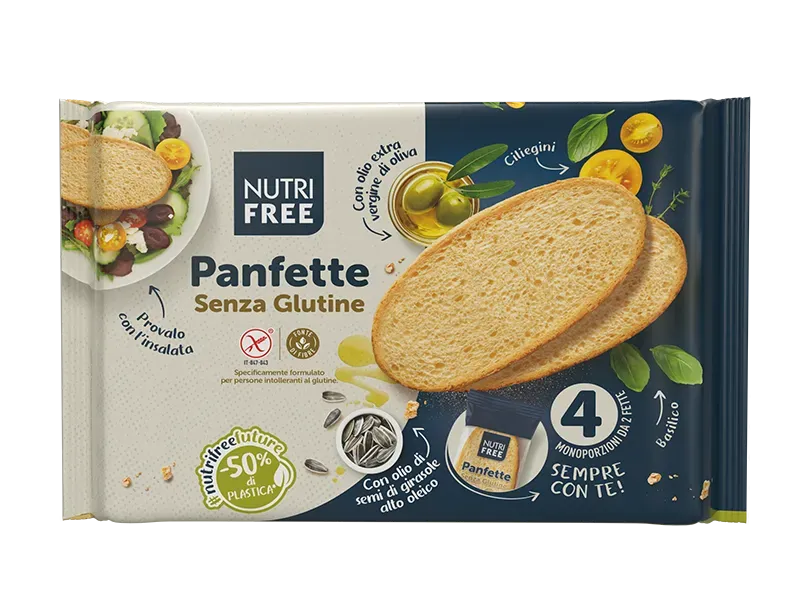 Nutrisi Panfette pane senza glutine 2 fette monoporzione