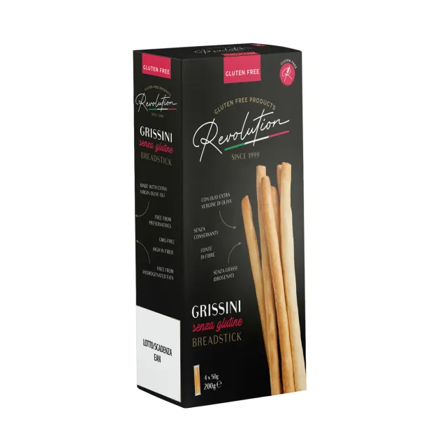 Revolution Food Grissini Senza Glutine 200g 4 monoporzioni