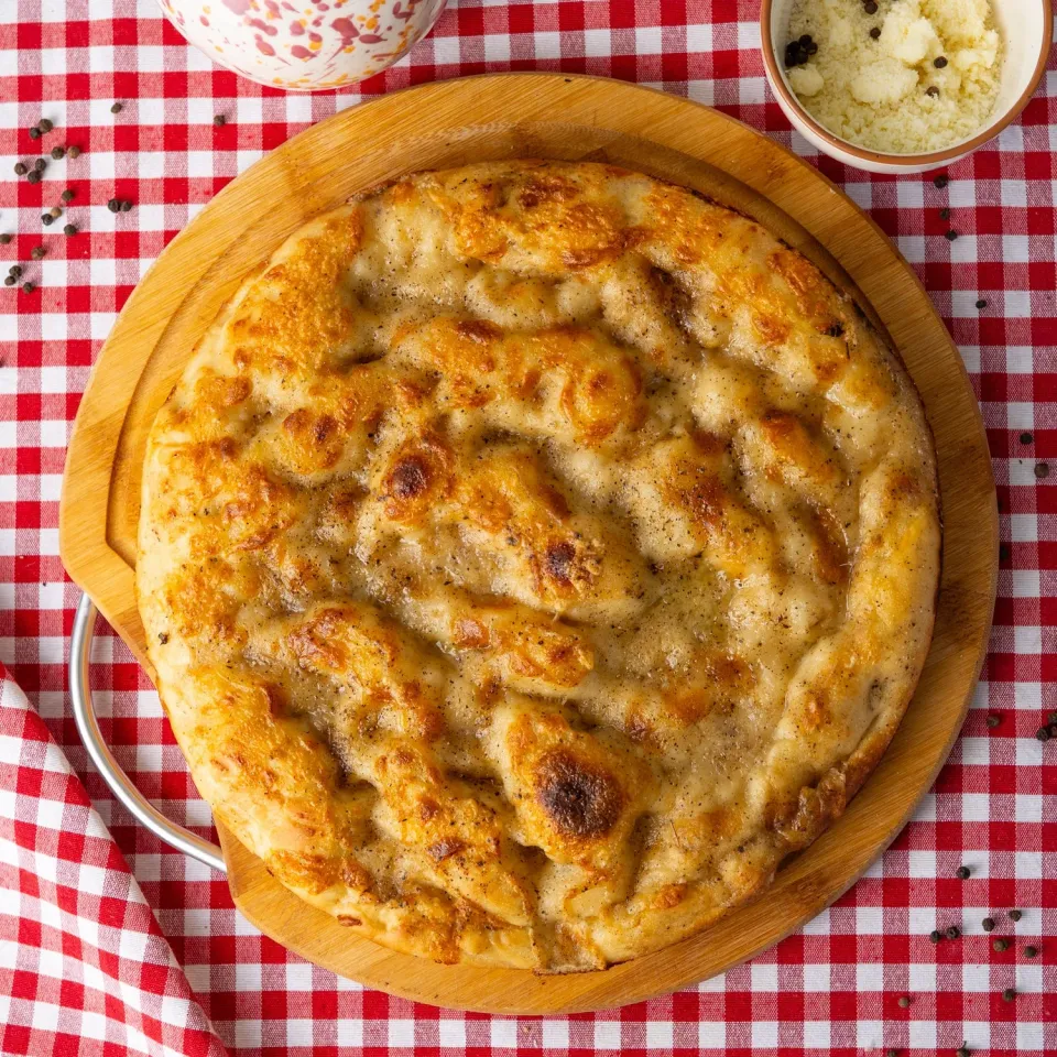 SanNicò Focaccia Bianca Cacio e Pepe barese