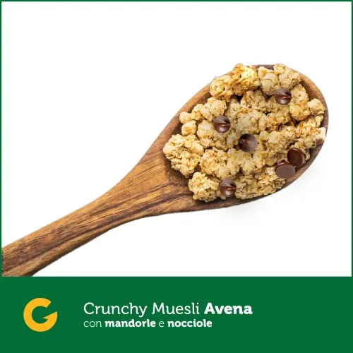 Giusto Crunchy Muesli Mandorle Nocciole cereali 375g senza glutine